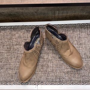 Charles David Womens Tan Leather Ankle Booties Charles By Charles David Size 8